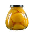 Mitades / dados / rebanada de melocotón amarillo enlatados / enlatados en almíbar ligero o en almíbar espeso en envases de latas o frascos de vidrio
